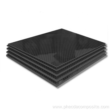 Glossy full carbon fiber strip plate sheet board